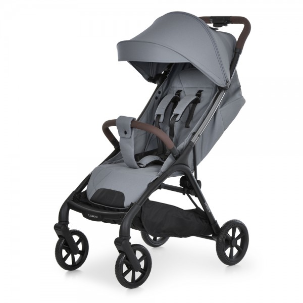 249642 Візок El Camino AMBER ME 1227 Owl Gray дитячий прогулянковий, до 22 кг, PU колеса, світло-сірий