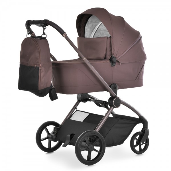 249644 Візок універсальний 2в1 El Camino PERSONA ME 1091-2 Cocoa Brown люлька+прогул.блок,рюкзак,коричневий