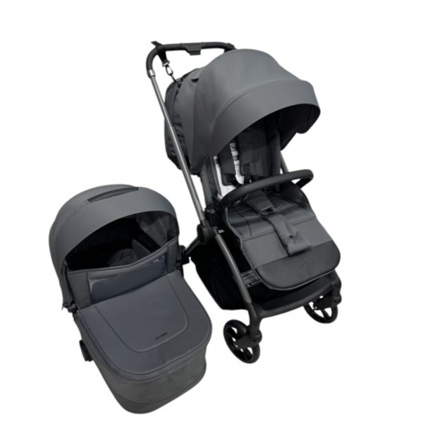 249645 Візок універсальний 2в1 El Camino PERSONA ME 1091-2 Granite Gray люлька+прогул. блок, рюкзак,сірий
