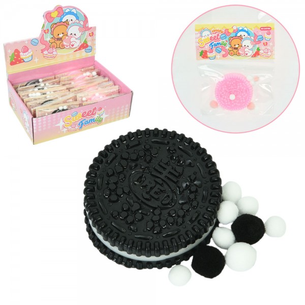 220849 Набір для творчості YG0133 печиво, антистрес, мішура, 2 кольори, кул., 16 шт. в диспл.,28,5-20-8,5см