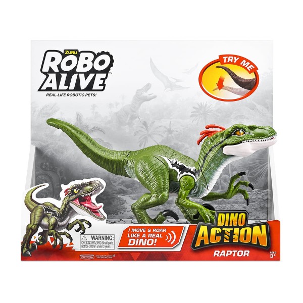 178698 Інтерактивна іграшка ROBO ALIVE серії "Dino Action" - РАПТОР