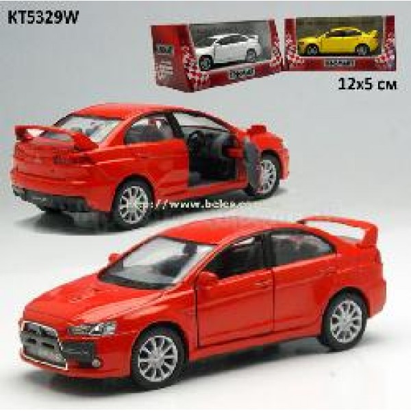 178613 Машина метал."Kinsmart" KT5329W (96шт/4)"Mitsubishi Lancer Evolution X" в кор. 16*8,5*7,5см