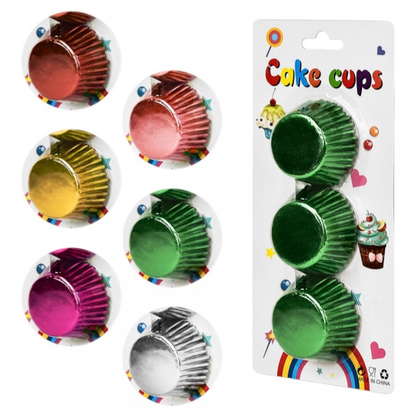 237730 Формочки паперові для кексів "Silver" 75шт/уп d4*2.5см R97447-9