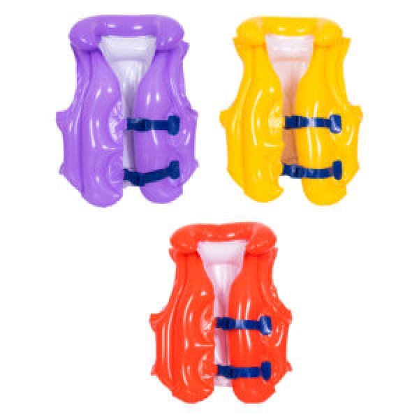 249678 Жилет 32288  для плавання, надувний,46х42см,3повітряні камери,2застібки(регульовані)3-6років