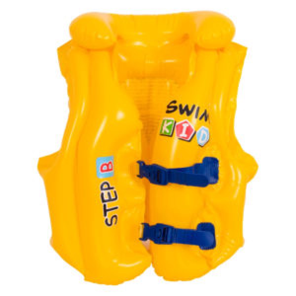 249610 Жилет 46088 для плавання,надувний,3повітряні камери, 2застібки(регульовані), 3-6 років,кор.