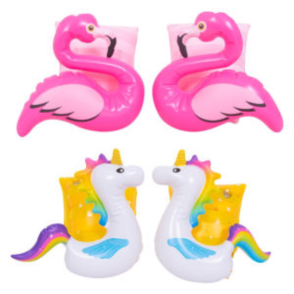 249680 Нарукавники 32271 для плавання,надувний,2 повітряні камери,3-6 рок,2види(фламінго, єдиноріг),