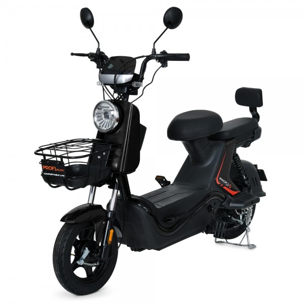 222184 Електроскутер MES 1030-1 BOLT мот.500W,бат.60V20AH,NFC-ф-ція,14дм АП БК шини,світло,шкір.сид.,чорн.