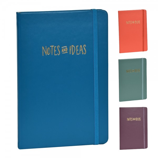 253989 Блокнот на резинці "Notes and ideas" A7 80л, WW01495ST