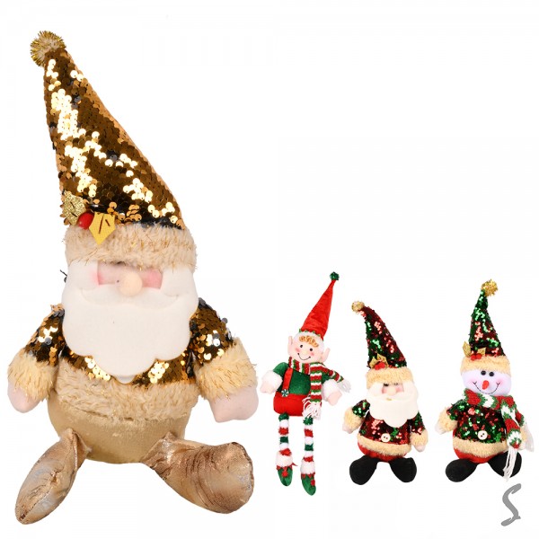 243338 Фігура новорічна "Santa Snowman" 38см R96520