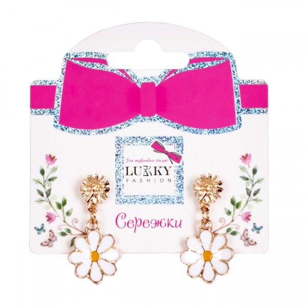 217955 Сережки Lukky Fashion Ромашки