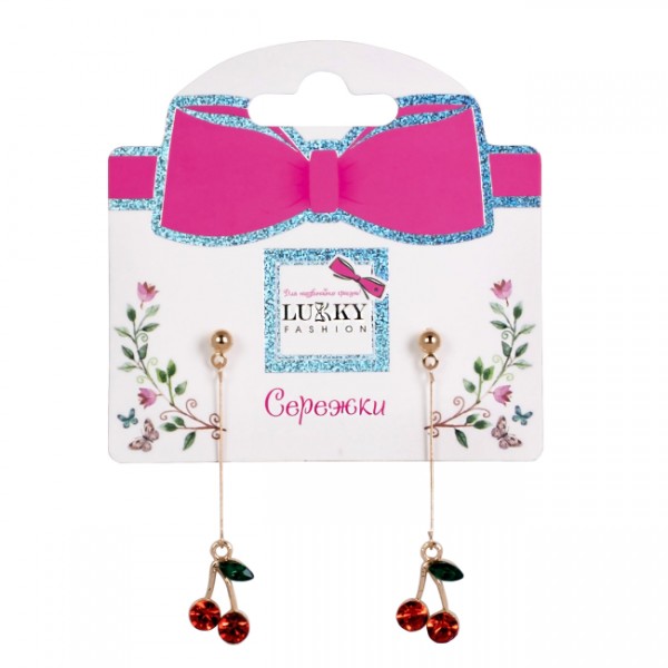 219066 Сережки Lukky Fashion Черешні