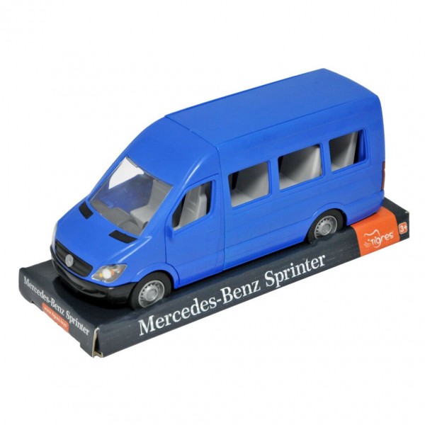 158010 Автомобіль "Mercedes-Benz Sprinter" пасажирський (синій) на планшетці, Tigres