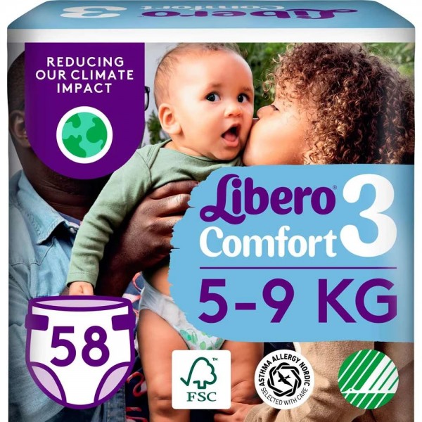 169149 Підгузник дитячий Libero Comfort 3 (58)