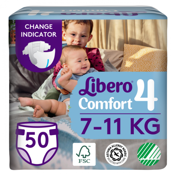 169150 Підгузник дитячий Libero Comfort 4 (50)