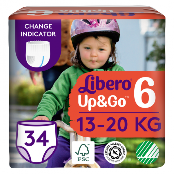 169153 Підгузник дитячий Libero Up&Go 6 (34)