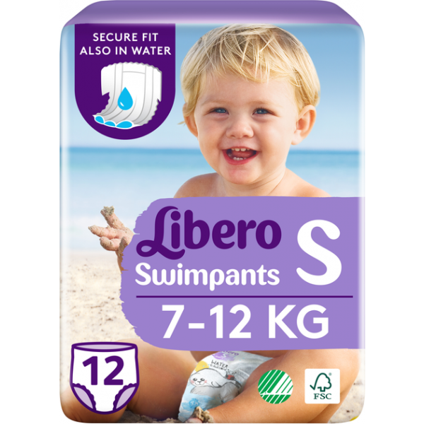 169161 Підгузники дитячі Libero Swimpants Small 12