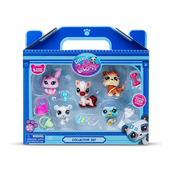 207634 Ігровий набір LITTLEST PET SHOP – ЗИМОВІ ПРИГОДИ (5 фігурок, аксес.)