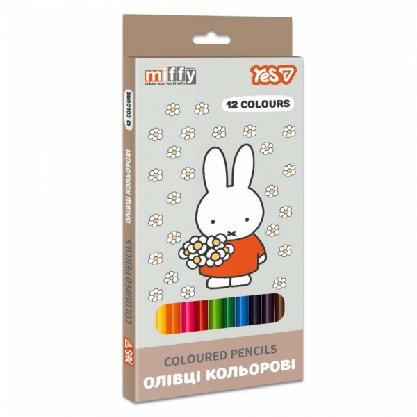 251194 Олівці кольорові Yes "Miffy" 12 кол.