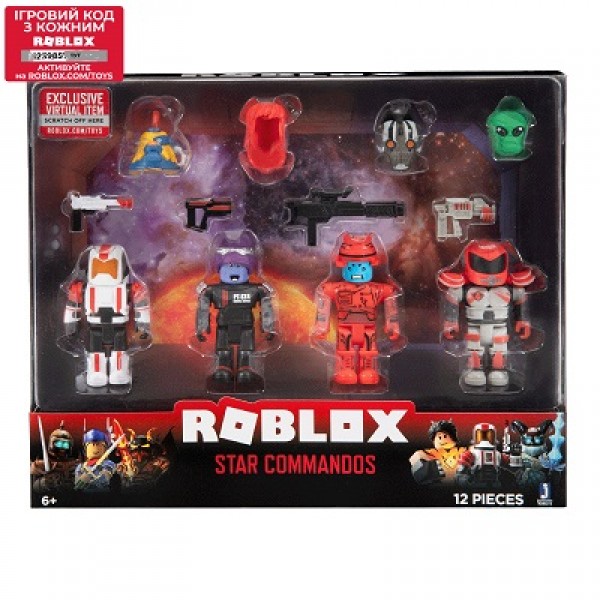 211677 Ігровий набір Roblox Mix & Match Set Star Commandos W6, 4 фігурки та аксесуари