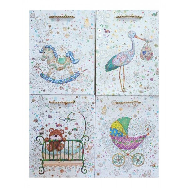 245009 Пакет 26*32*10см паперовий "Для найменших", 12 шт в пак.