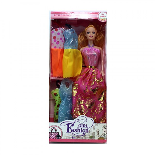 91962 Лялька з вбранням HF-8813A сукні, мікс видів, кор., 14-32-4,5 см.