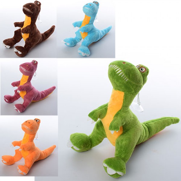 51299 М'яка іграшка MP 1514 динозавр, розмір середній, 20 см., присоска, 5 кольорів.