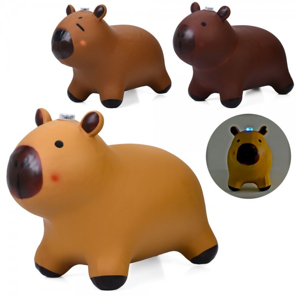 246978 Стрибуни-тварини MS 4695 капіра, 1400г, музика, світло, 3 кольори, бат(табл), кул., 30-27-6см