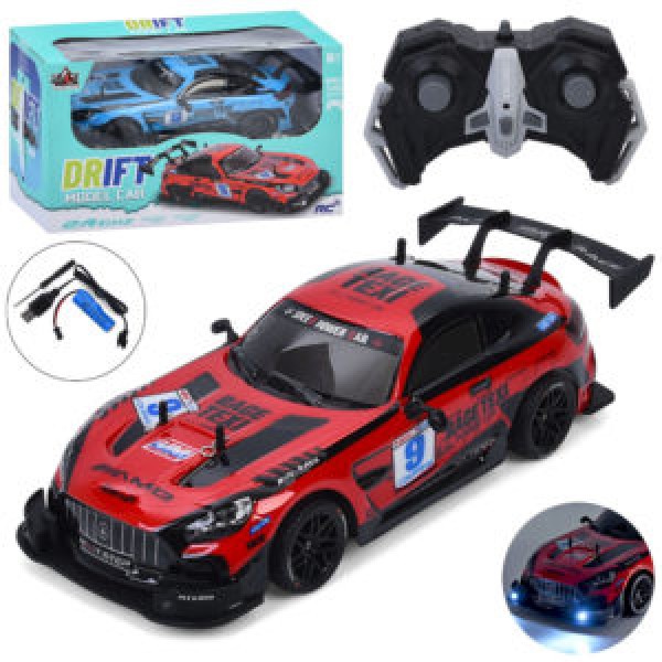 249660 Машина RQ3083 радіо/к2,4G, акум, 30см, 1:16, корпус не б'ється, гумові колеса, світло, USB,2 кольори