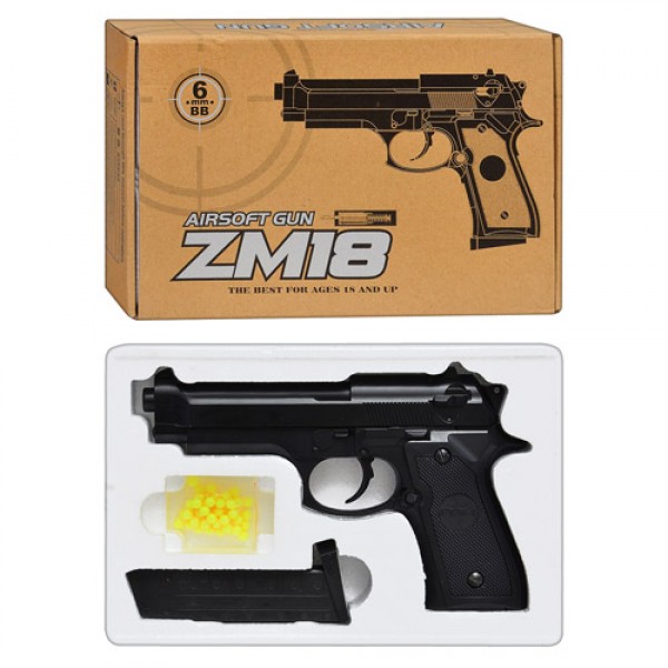 123043 Пістолет ZM 18 мет., кулі, кор., 26,5-17,5-5 см