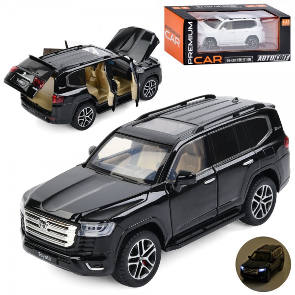 164406 Джип AP-2007 АвтоСвіт,1:24,мет.,інерц.,відчин.двері/капот/багажник,2 кольори,муз.,світло,бат.,кор.