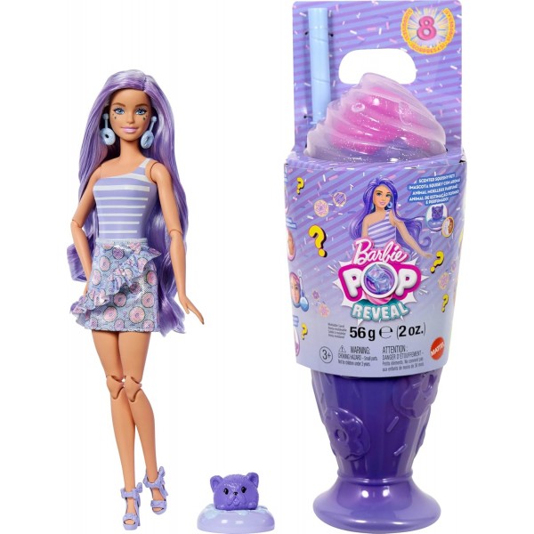 228321 Лялька Barbie "Pop Reveal" серії "Улюблені солодощі" – бузковий мілкшейк