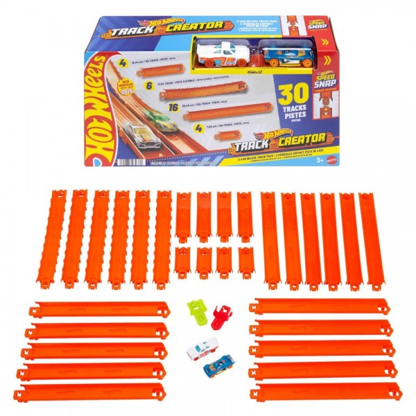 228302 Великий набір доріжок для треку з 2 машинками серії "Track Creator" Hot Wheels