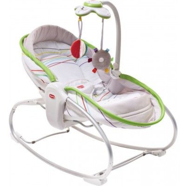 31253 Крісло-ліжечко-гойдалка 3 в 1 «Мамина любов» БІЛЕ -3 IN 1 ROCKER NAPPER (FLOW)
