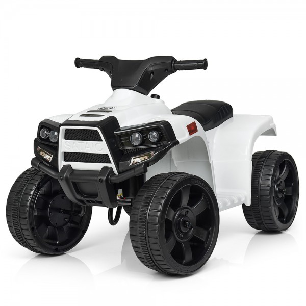 62900 Квадроцикл M 3893L-1 мотор 20W, акум. 6V4,5A, світло, муз., шкіра, білий.
