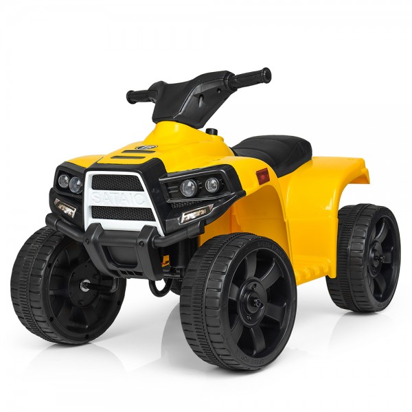 62912 Квадроцикл M 3893L-6 6V4.5A, мот. 1*20W, світло, муз., шкіра, жовтий