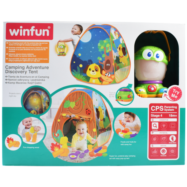 171432 Намет 0877-NL WinFun піраміда, проектор, пікнік(посуд,продукти), муз., бат., кор.