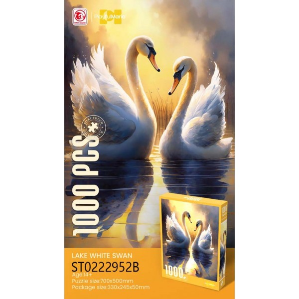 229316 Пазли 88831 Lake white swan, 1000 дет., кор., 24,5-33-5 см.