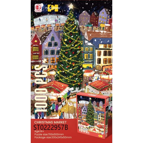 229318 Пазли 88839 Christmas market, 1000 дет., кор., 24,5-33-5 см.