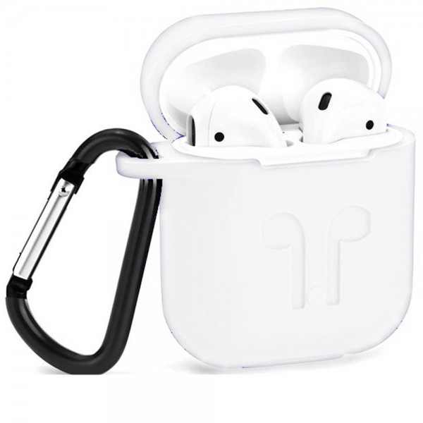 103648 Чехол для наушников Silicone Case For Ейрподс, White