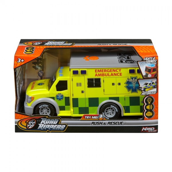 149435 Машинка іграшкова - Швидка допомога - рятівники, UK, рух, світло та звук