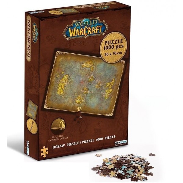 210409 Пазл WORLD OF WARCRAFT Azeroth's map 1000 pieces (Варкрафт)