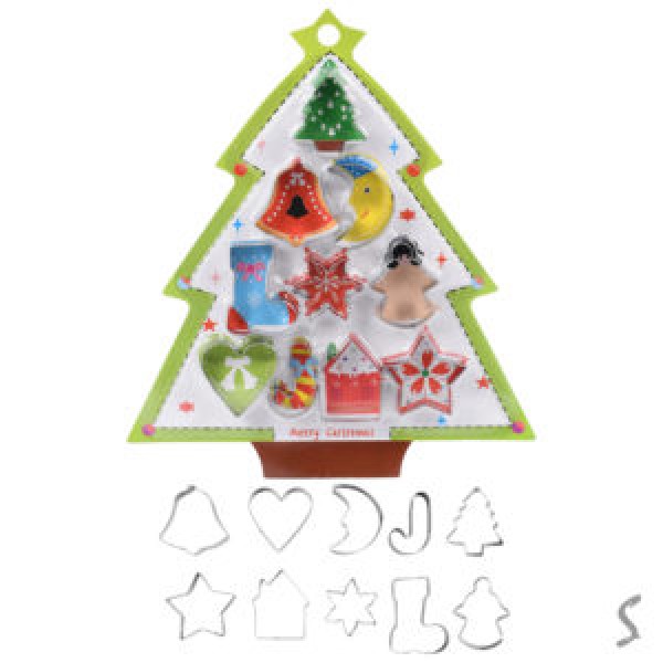 253995 Вирубки кондитерські для тіста та печива "Merry Christmas" 10шт/наб, R89443