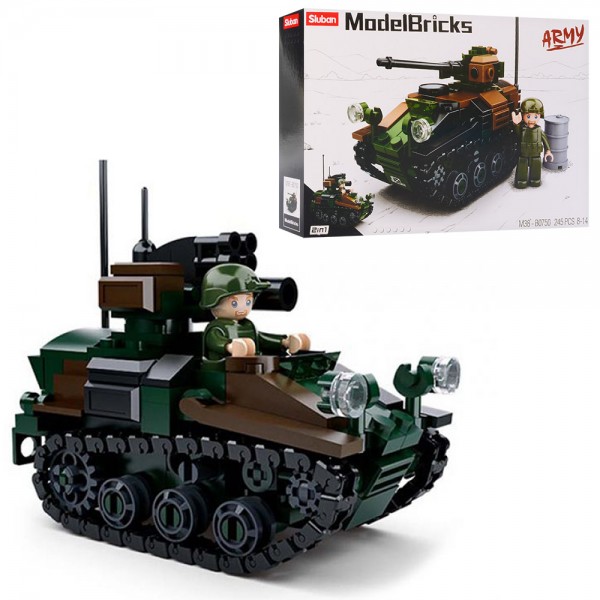 95228 Конструктор SLUBAN M38-B0750 "Model Bricks": Військовий бронетранспортер, 245 дет.