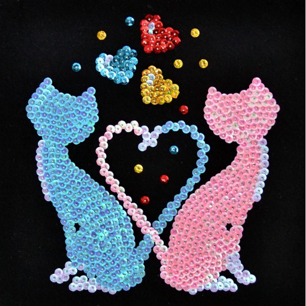 125515 Набір для творчості з паєток "Коти Ля Мур" 