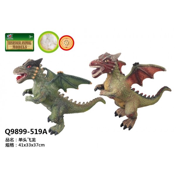 155216 Динозавр Q9899-519A дракон, 2 кольори, муз., бат. (табл.), кул., 37-39-23 см.