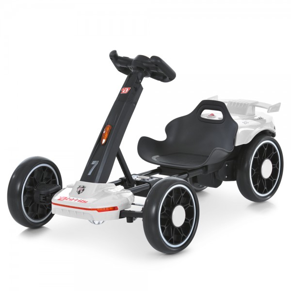 247194 Електрокарт M 6145(A)EBR-1 радіок. 2,4G, 2мотори35W,1акум12V4,5AH,EVA,BLUETOOTH, муз.,світло,білий