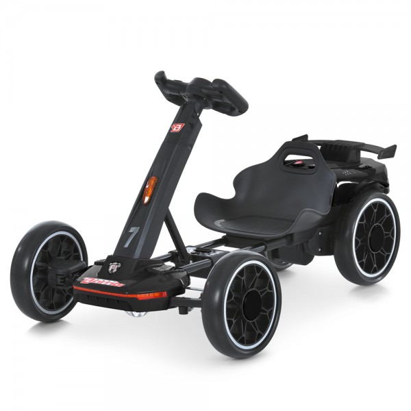 247195 Електрокарт M 6145(A)EBR-2 радіок.2,4G, 2мотори35W, 1акум12V4,5AH, EVA, BLUETOOTH,муз.,світло,чорний