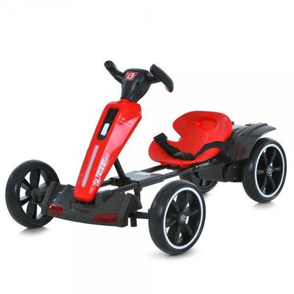 247196 Електрокарт M 6277EBR-3 радіок.2,4G, 2мотори35W, 1акум12V4,5AH, EVA,BLUETOOTH, муз., світло,червоний