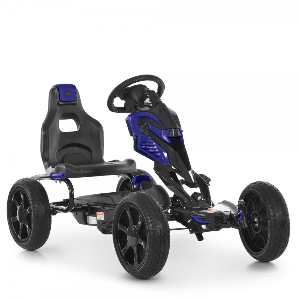 247197 Карт 1504-2-4 педальний,ручний тормоз,EVA колеса,цепная передача, регул. сид, син-чорний