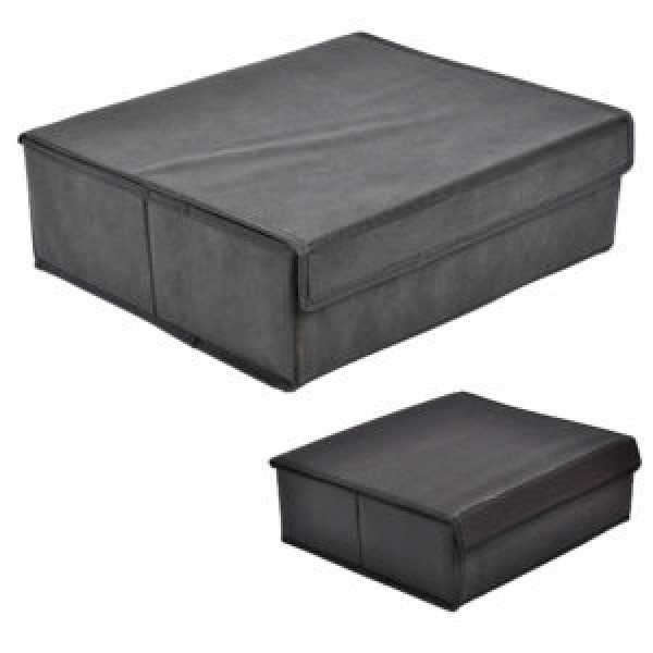 254258 Коробка для зберігання речей "Grey" 40*33*12см
